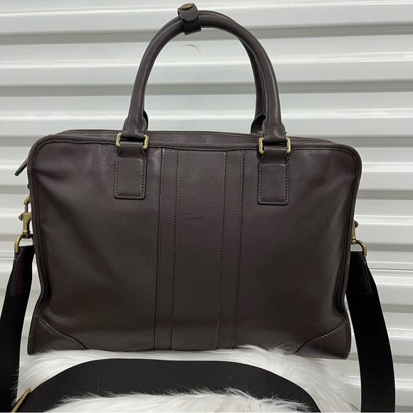 COACH Brown Leather Metro Metropolitan Messenger Laptop Work Satchel - Picture 11 of 11